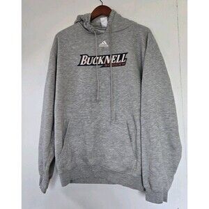 Bucknell University Hoodie Mens L Adidas Grey Soccer Bison  Pullover Collegiate